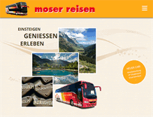 Tablet Screenshot of moser-reisen.ch